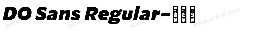 DO Sans Regular字体转换